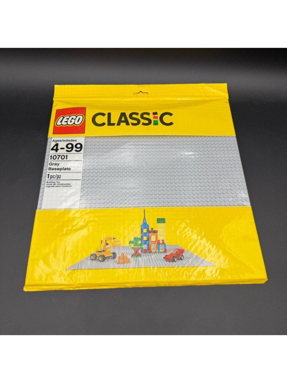 LEGO - Classic Baseplate 10701 Gray - 673419233750 New Sealed